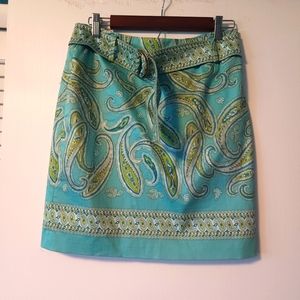 Valerie stevens y2k paisley skirt size 6P